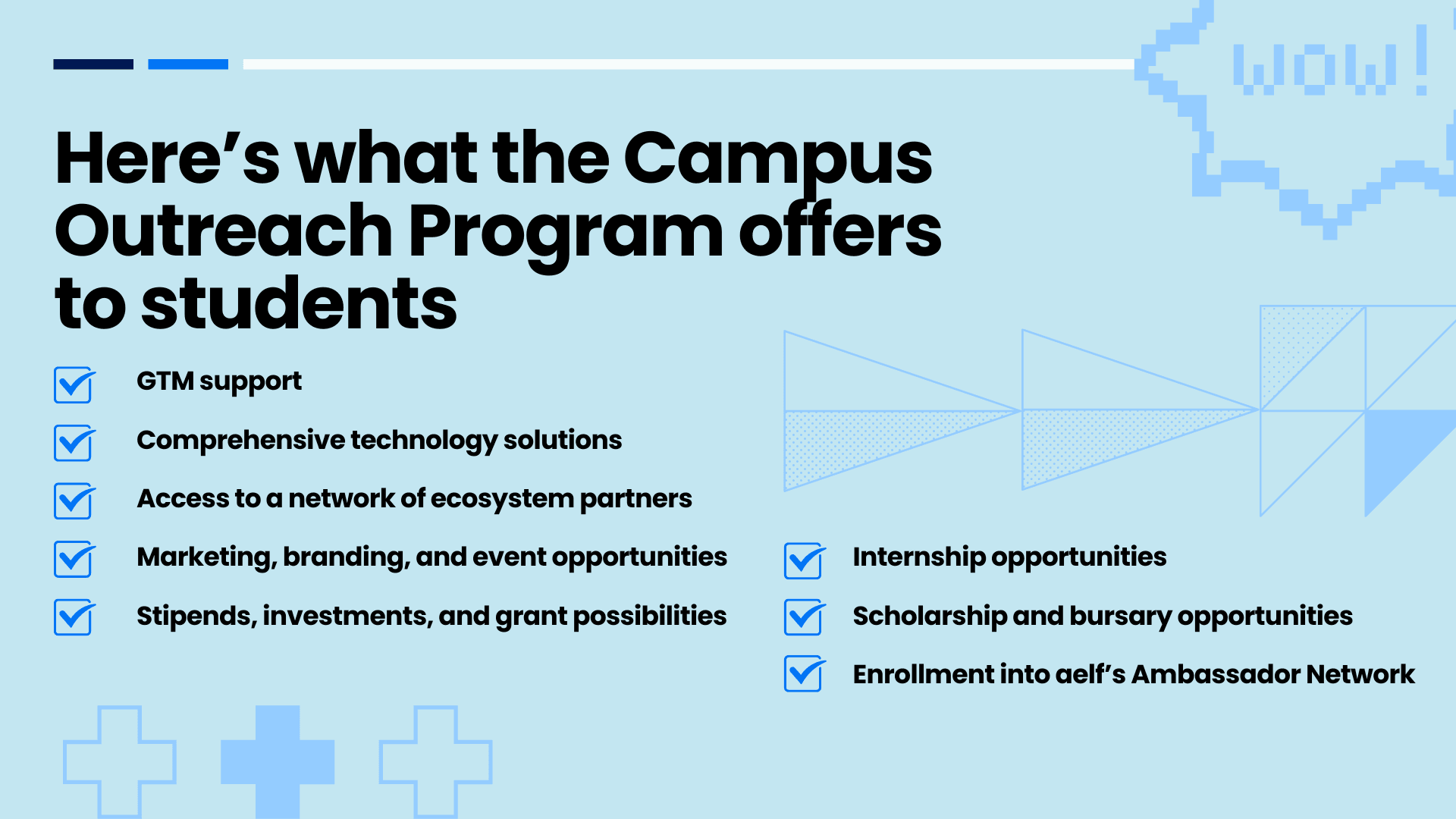 what students get from aelf's campus outreach program