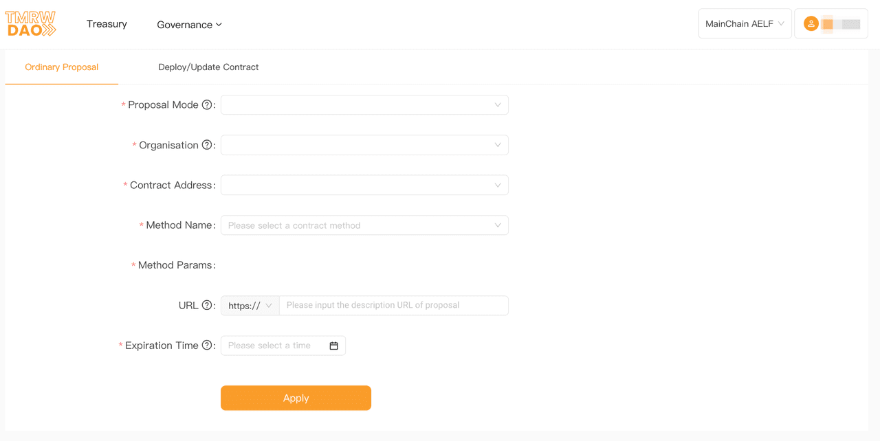 tmrwdao smart contract management