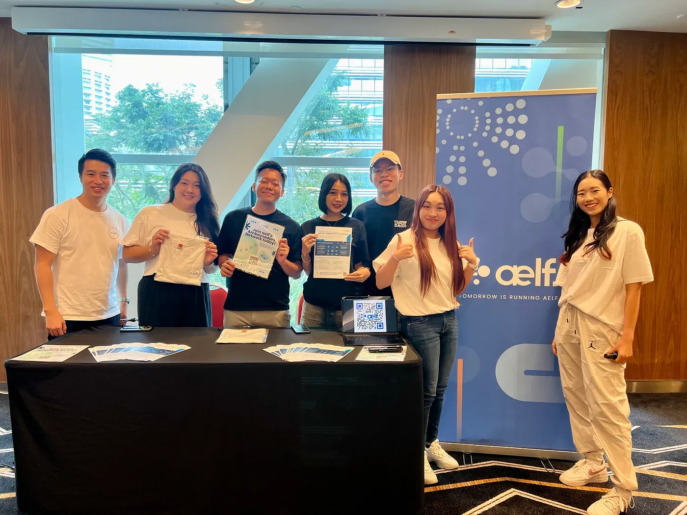 NUS Fintech Summit 2024 - aelf booth