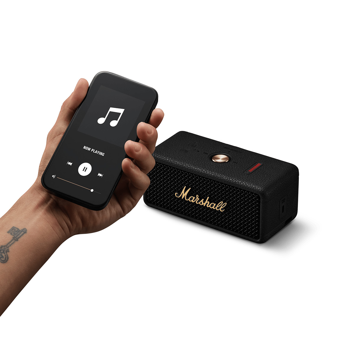 カ*キ様 Marshall Emberton III ブラック&ブラス Marshall Emberton III Black and Brass｜ミュージックランドKEY