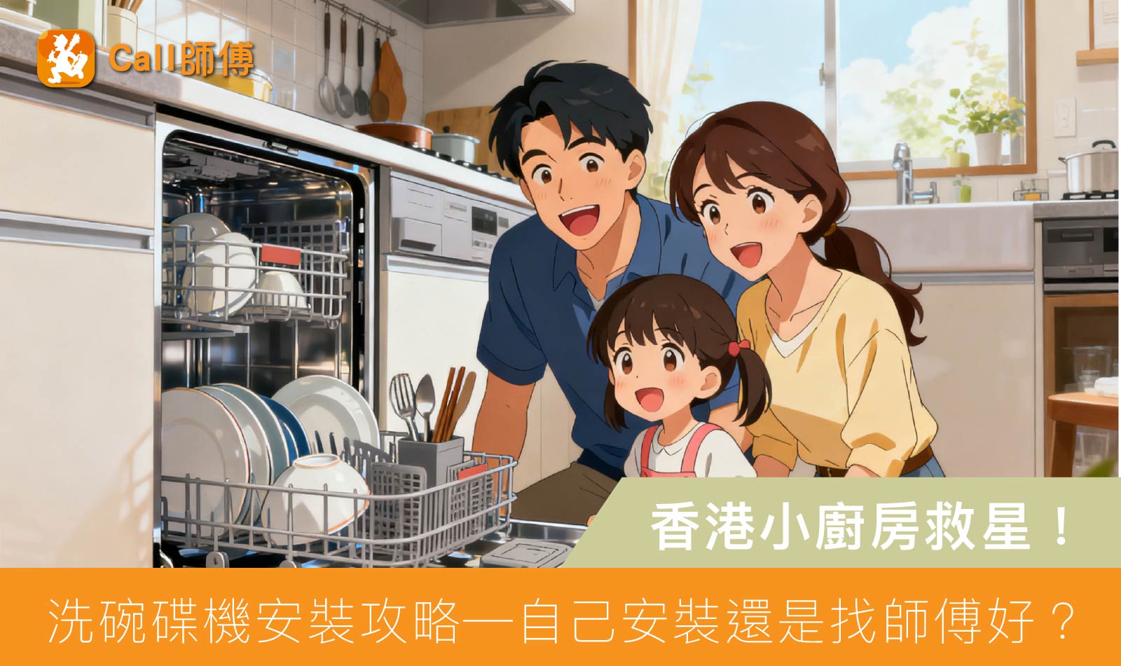 香港小廚房救星！洗碗碟機安裝攻略—自己安裝還是找師傅好？