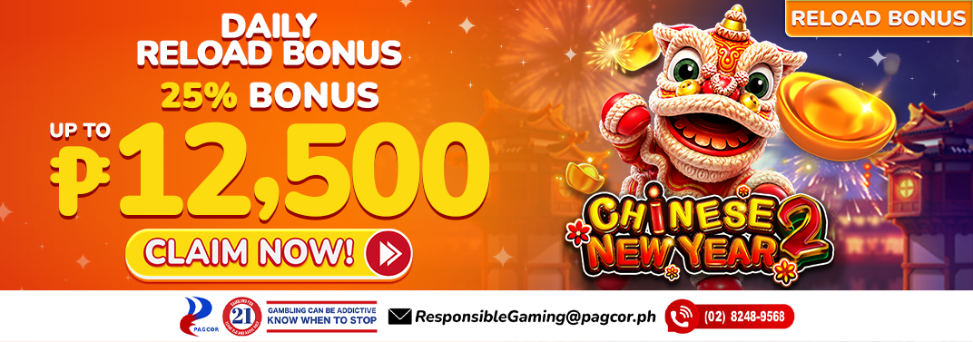 25% Daily Reload Bonus!