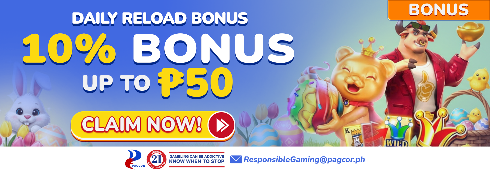 10% Daily Reload Bonus