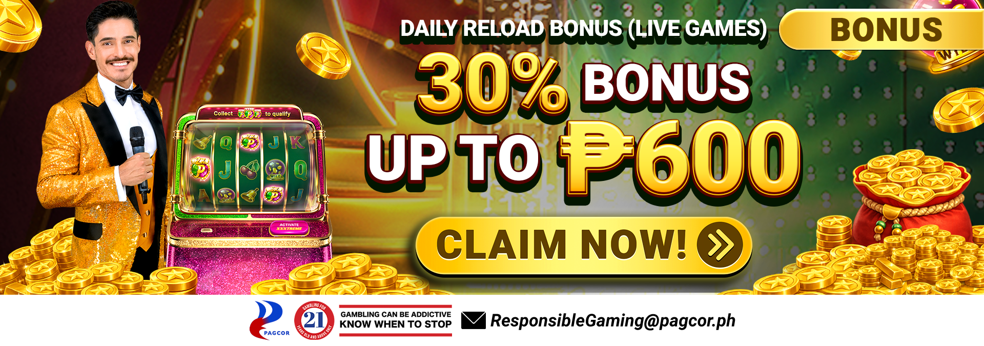 30% Daily Deposit (Live Games)