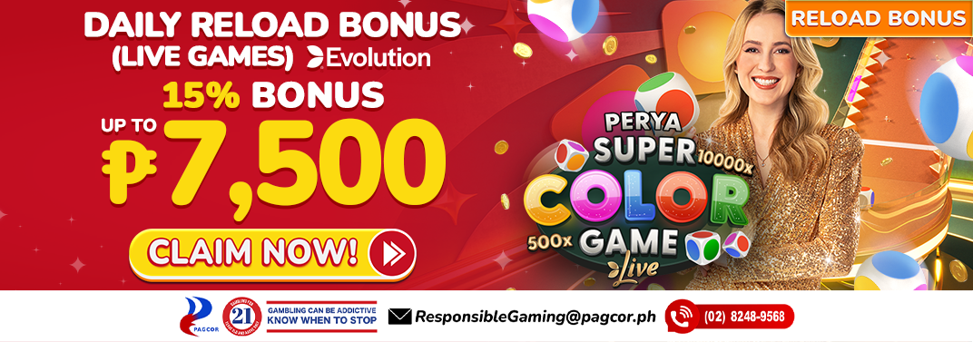 15% Daily Deposit! (Live Games)