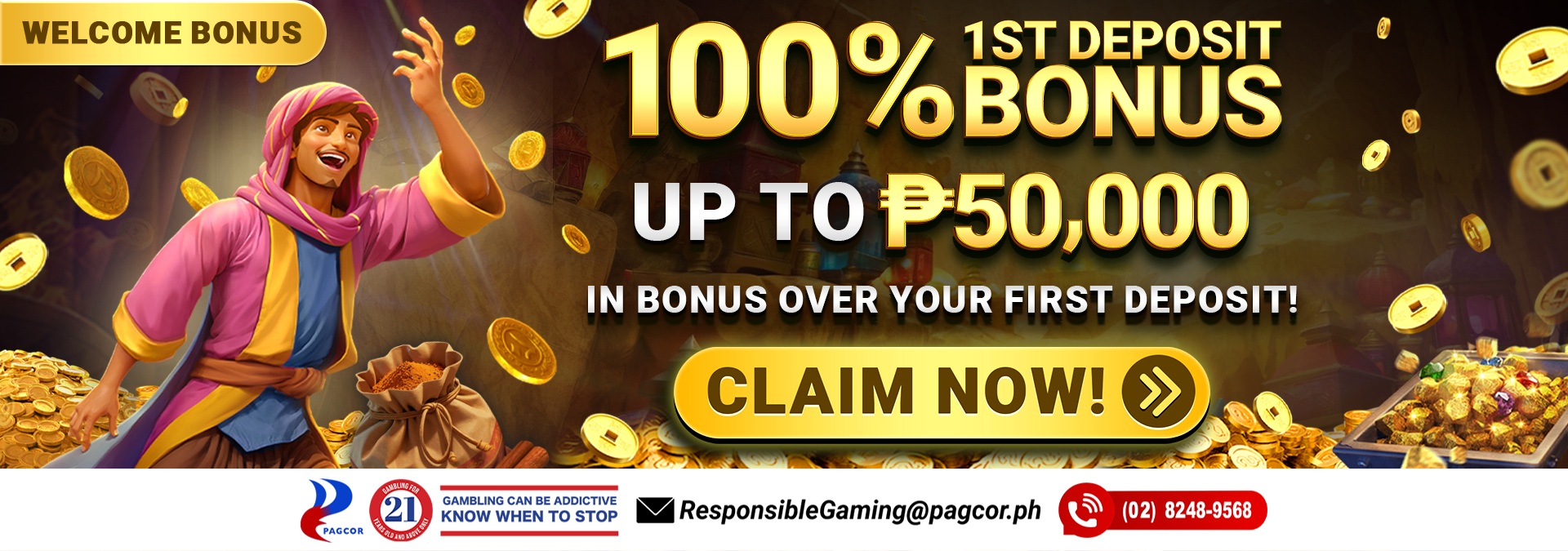 100% Welcome Bonus