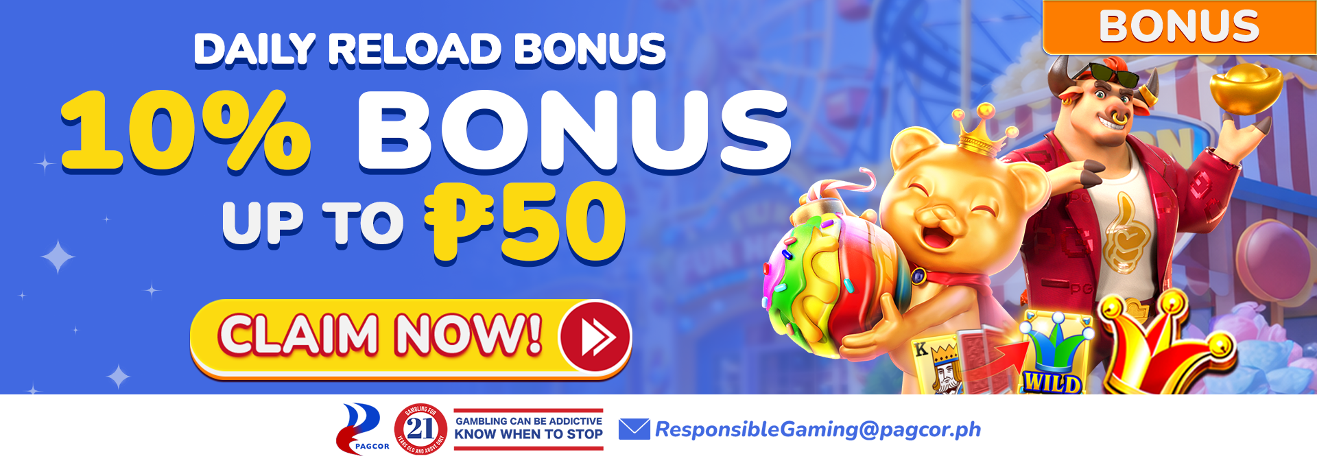 10% Daily Reload Bonus