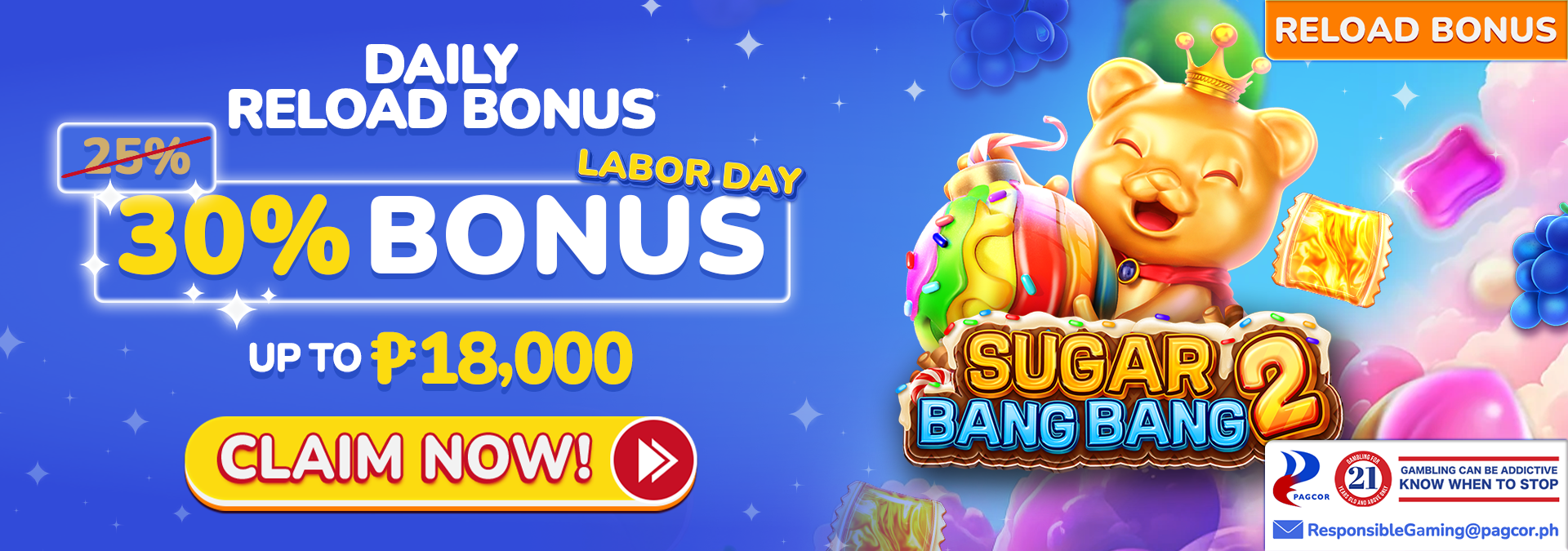 30% Daily Reload Bonus