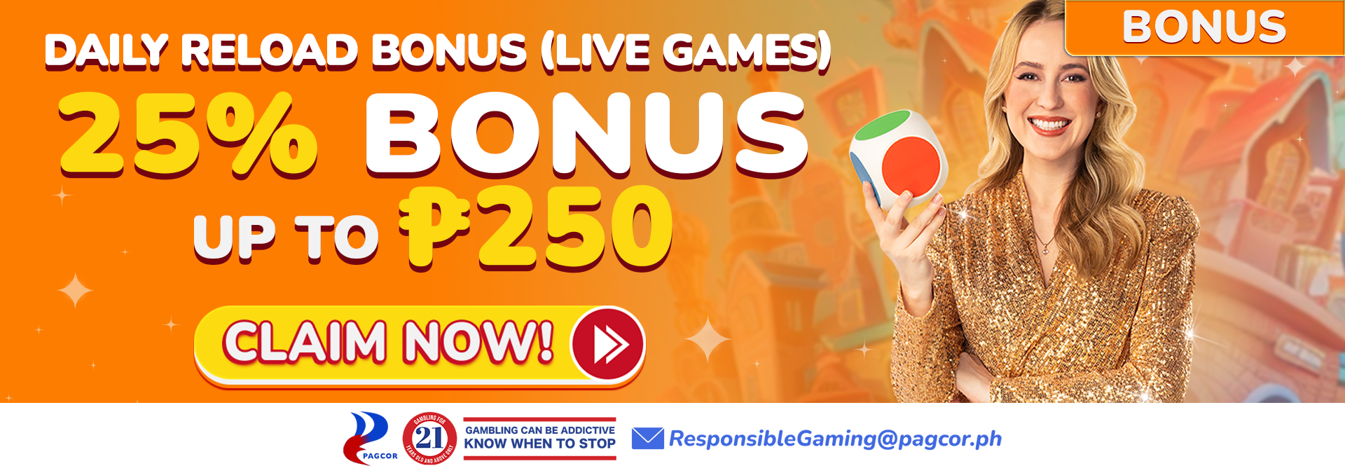 25% Daily Deposit (Live Games)