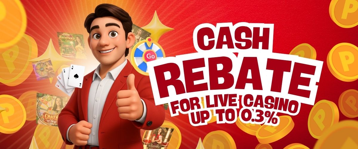 0.3% ALL DAY Cashback for Live Games!