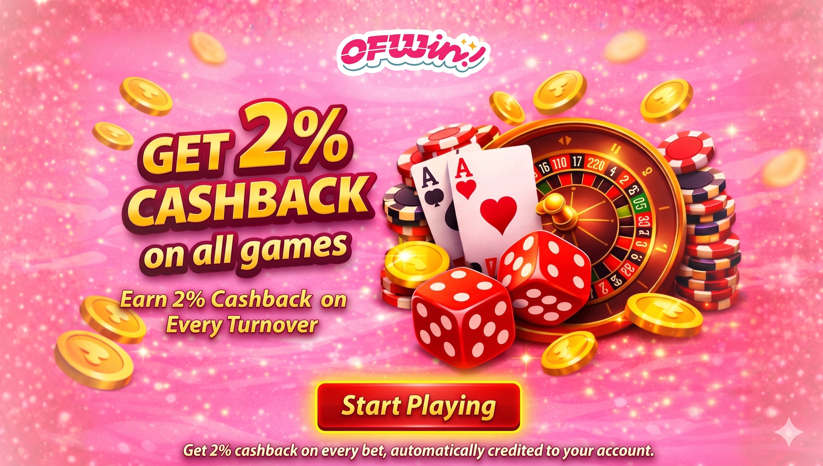 GET 2% CASH BACK