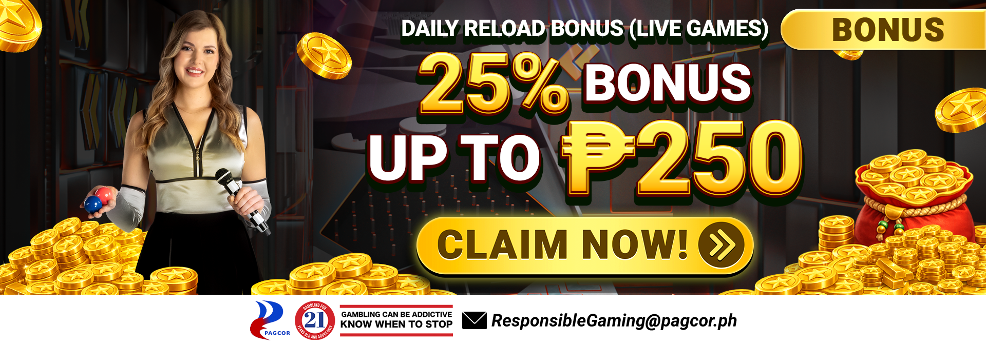 25% Daily Deposit (Live Games)