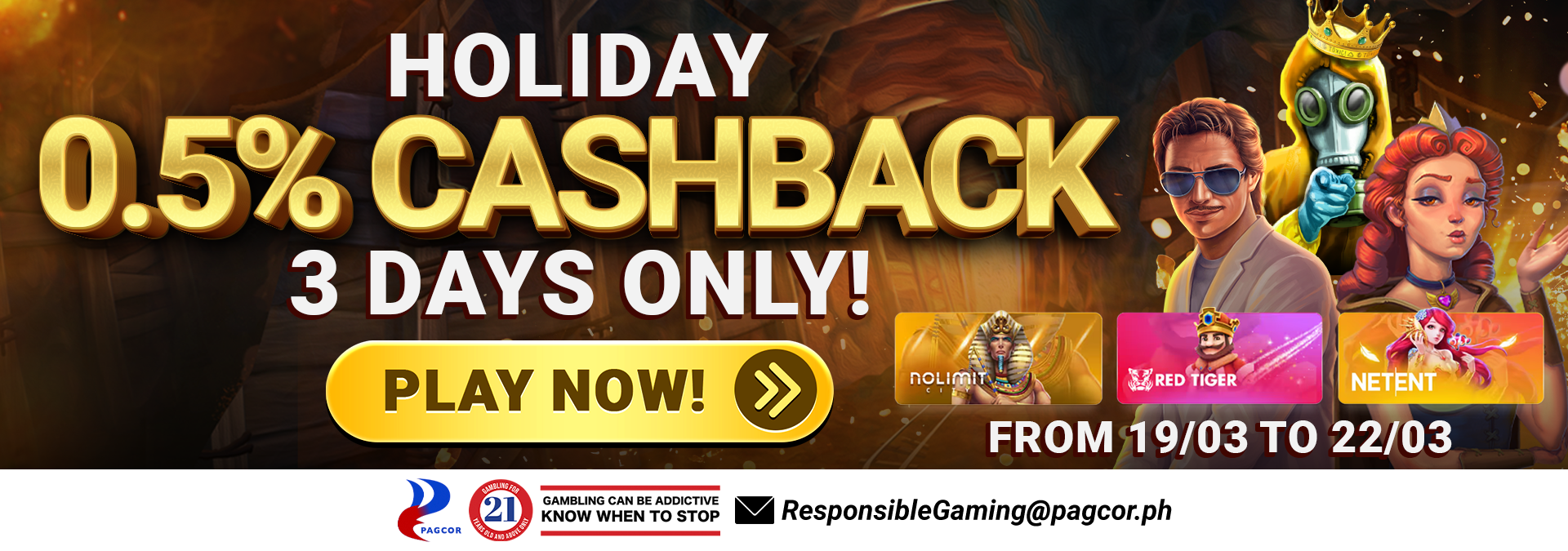 Holiday 0.5% Cashback
