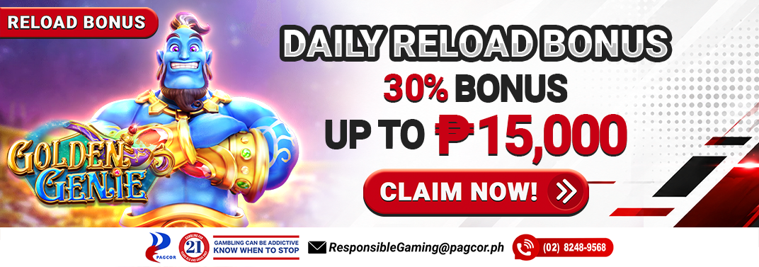 30% Daily Reload Bonus!