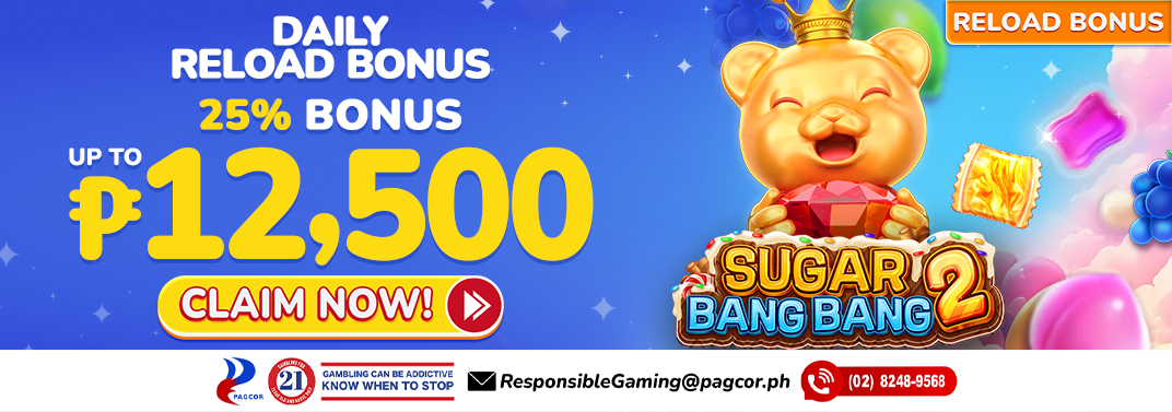 25% Daily Reload Bonus!