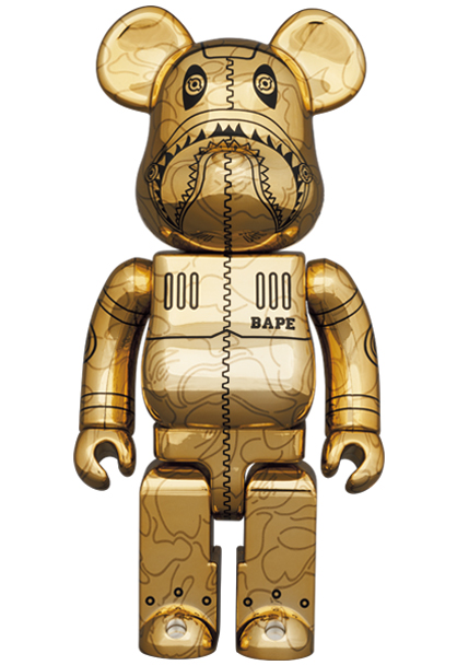 BE@RBRICK SORAYAMA × BAPE(R) CAMO SHARK Medicom Be@rBrick BearBrick Sorayama x Bape Camo Shark