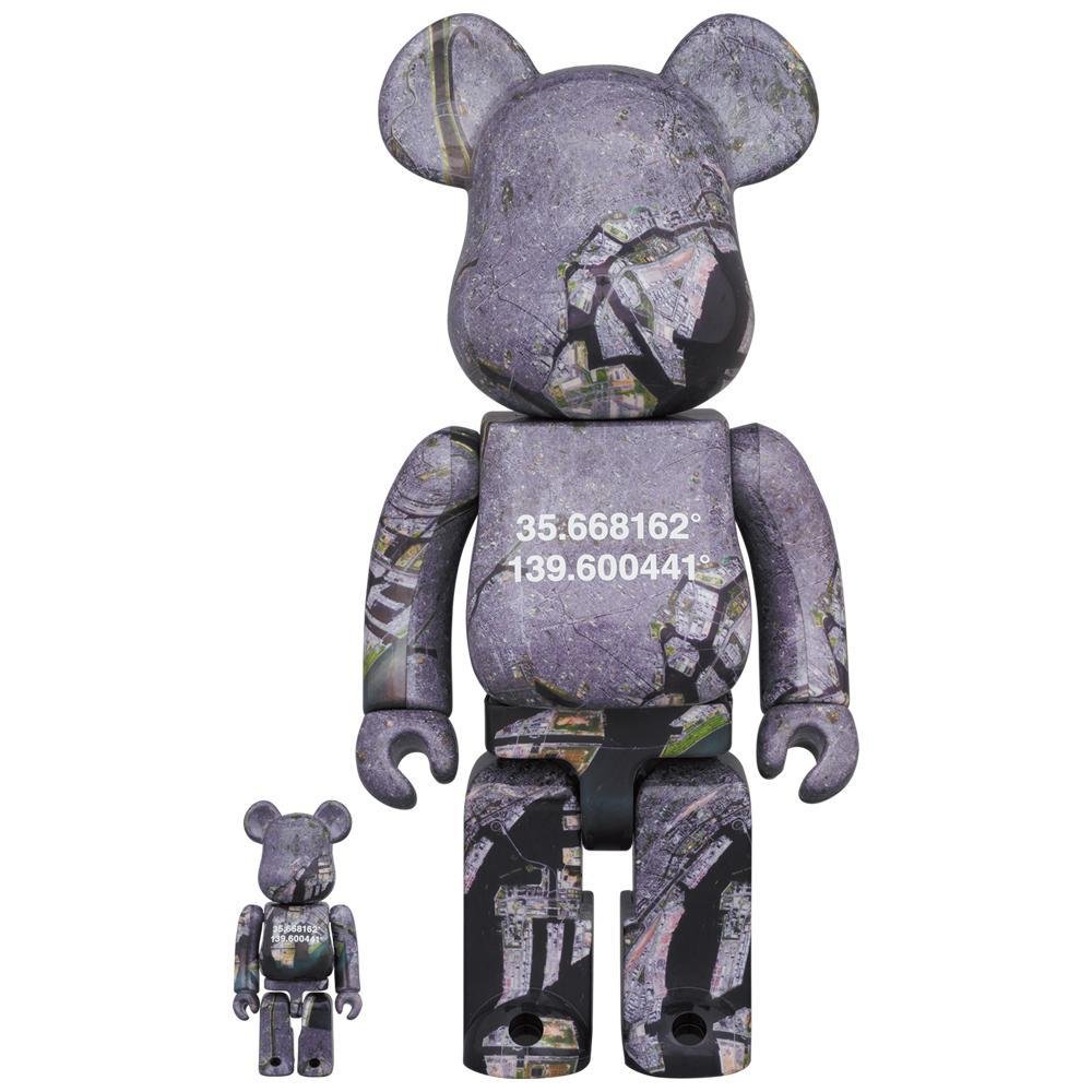 その他 MEDICOM TOY - BE@RBRICK BAPE BLACK BANDANA 100% &amp; 400% Medicom Be@rBrick BearBrick Bape Black Bandana 100% & 400