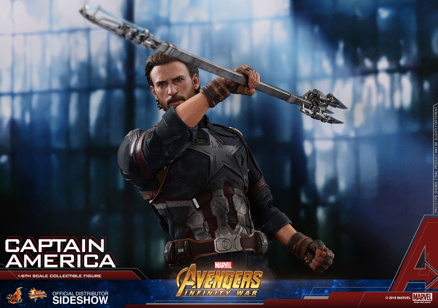 Hot Toys MMS480 Avengers 3 : Infinity War Captain America Sixth 