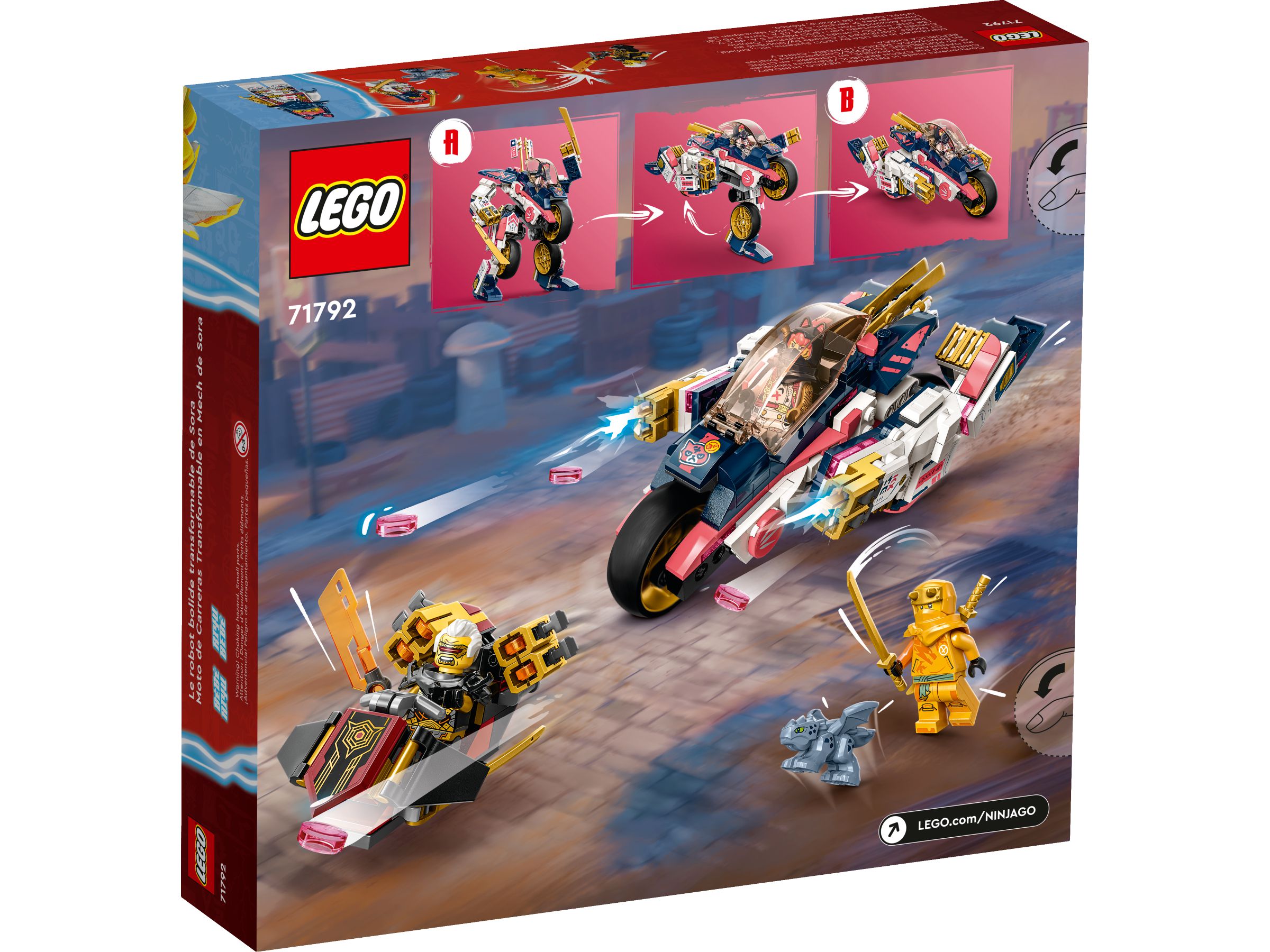 LEGO Ninjago 系列71792 Sora's Transforming Mech Bike Racer