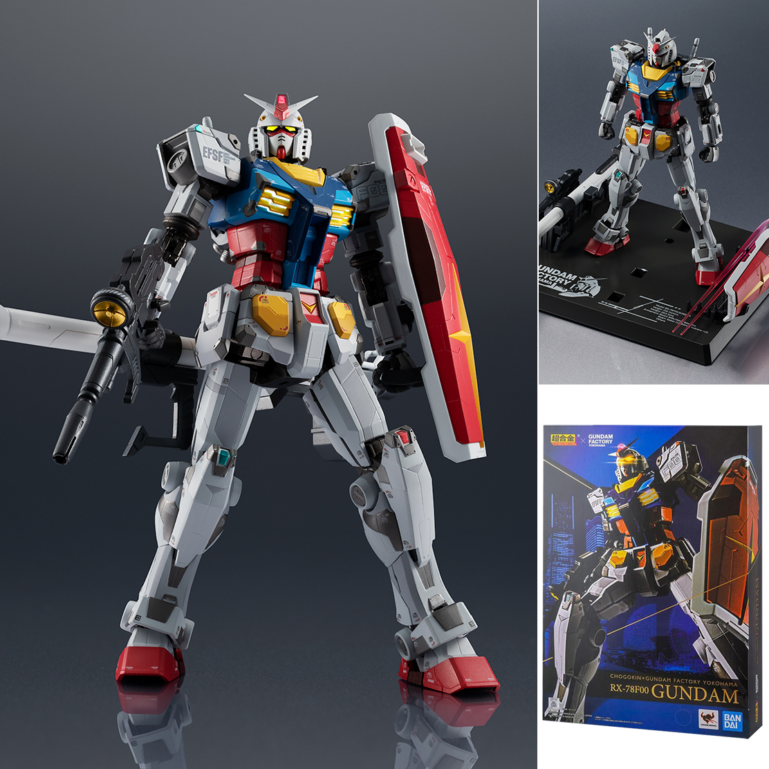 【新品】超合金×GUNDAM FACTORY YOKOHAMA RX-78F00 CHOGOKIN CHOGOKIN×GUNDAM FACTORY YOKOHAMA RX-78F00 GUNDAM
