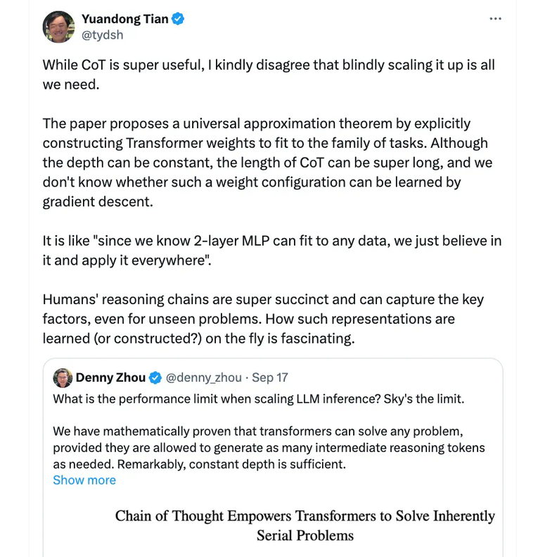 谈谈CoT和推理的Scaling Law