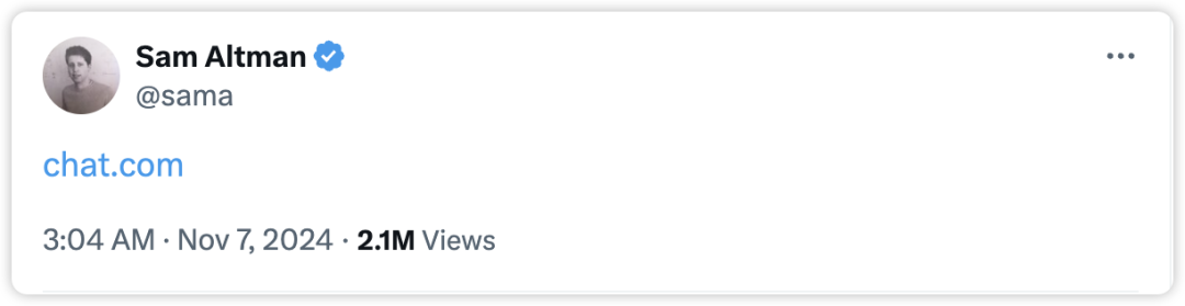 2000万美金?OpenAI悄悄拿下豪华域名“chat.com”,这波真·壕无人性!