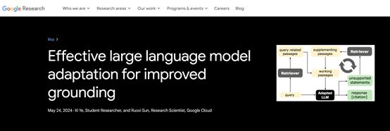 谷歌推出AGREE，增强大模型生成回答准确性
