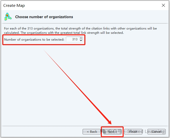 机构引文图谱如何通过VOSviewer设置调整