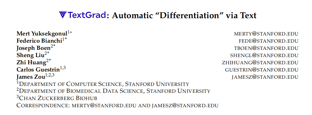 斯坦福大学最新大模型ChatGPT提示优化框架TextGrad