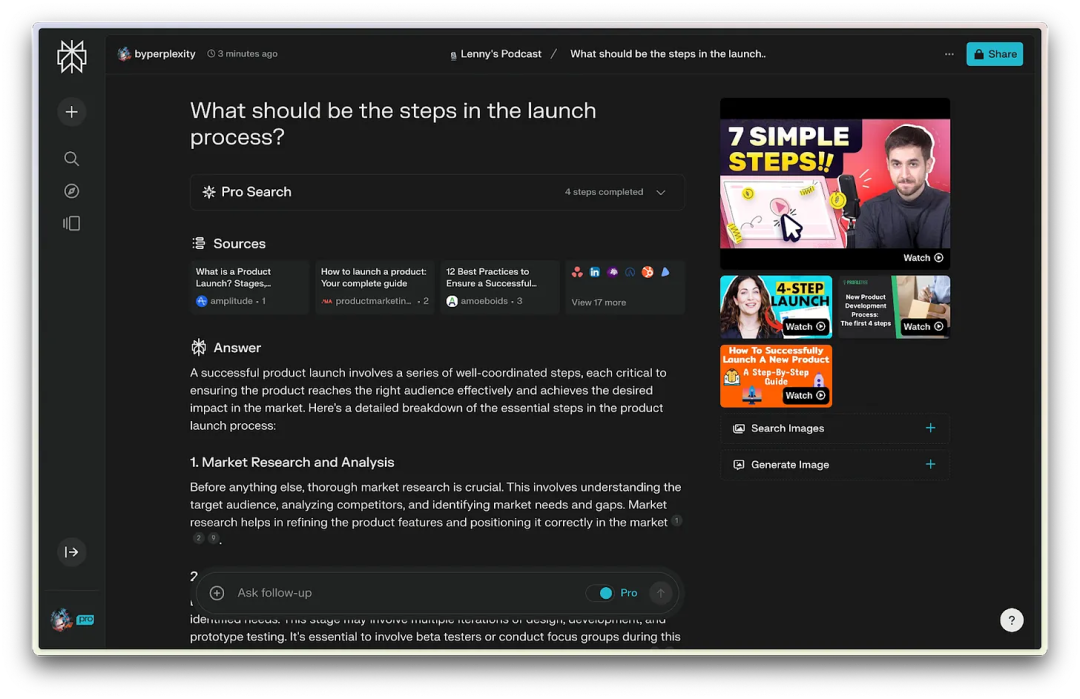 AI搜索Perplexity的产品构建之道