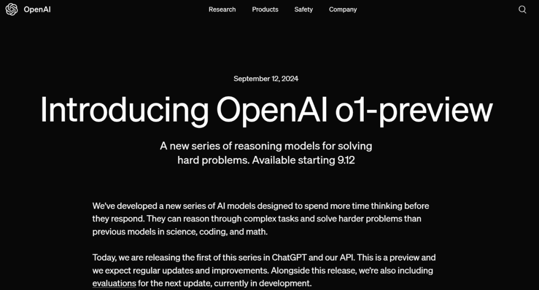OpenAI发布突破性AI模型o1系列，推理能力大幅跃升重塑行业格局