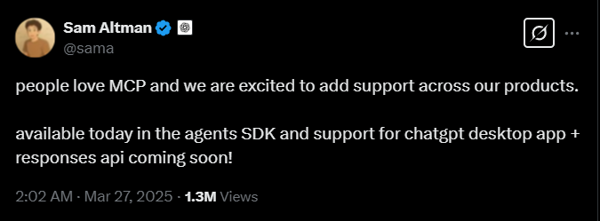 OpenAI拥抱MCP，“MCP经济”下会有哪些新机会 ？