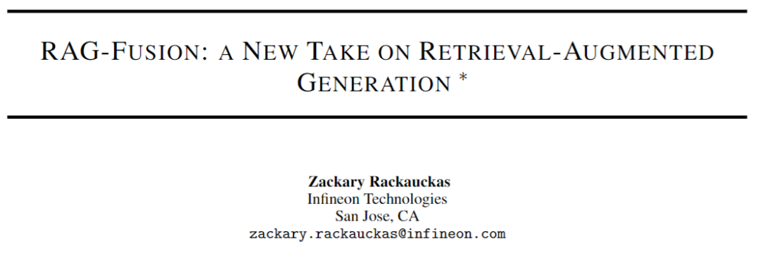 Daily Papers | RAG-Fusion：检索增强生成的新视角