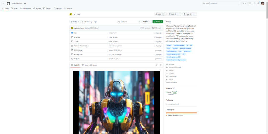 一款RAG与LLaMA-3.1-8B相结合的PDF文档分析工具！