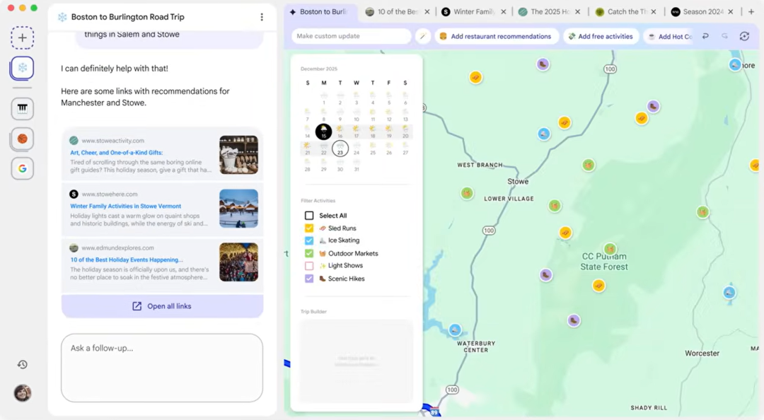 Google Disco：新型浏览器+Gemini3，信息不只是文字总结