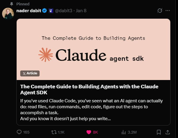 X上点赞近万的Claude Agent SDK教程，到底讲了什么？