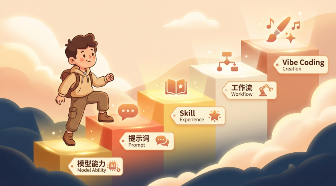 模型能力、提示词、Skill、工作流、Vibe Coding——到底都是什么？