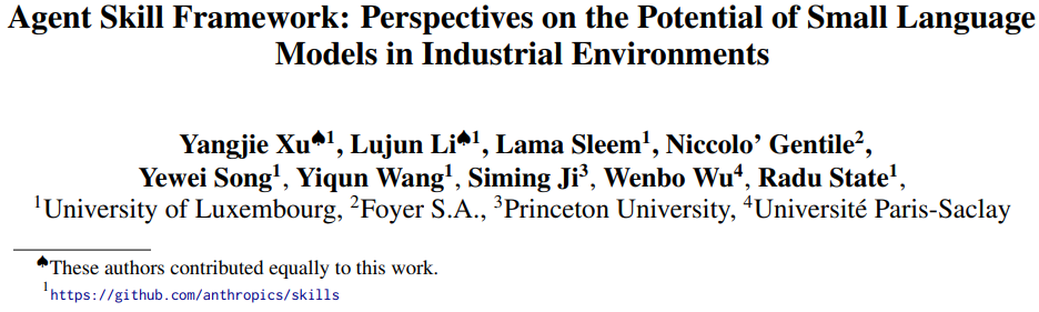 Agent Skill 框架释放小语言模型潜能，12B 模型技能选择准确率逼近 90%，算力成本降低 50%！