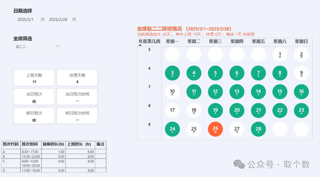 DeepSeek与SVG实践—展示员工排班情况