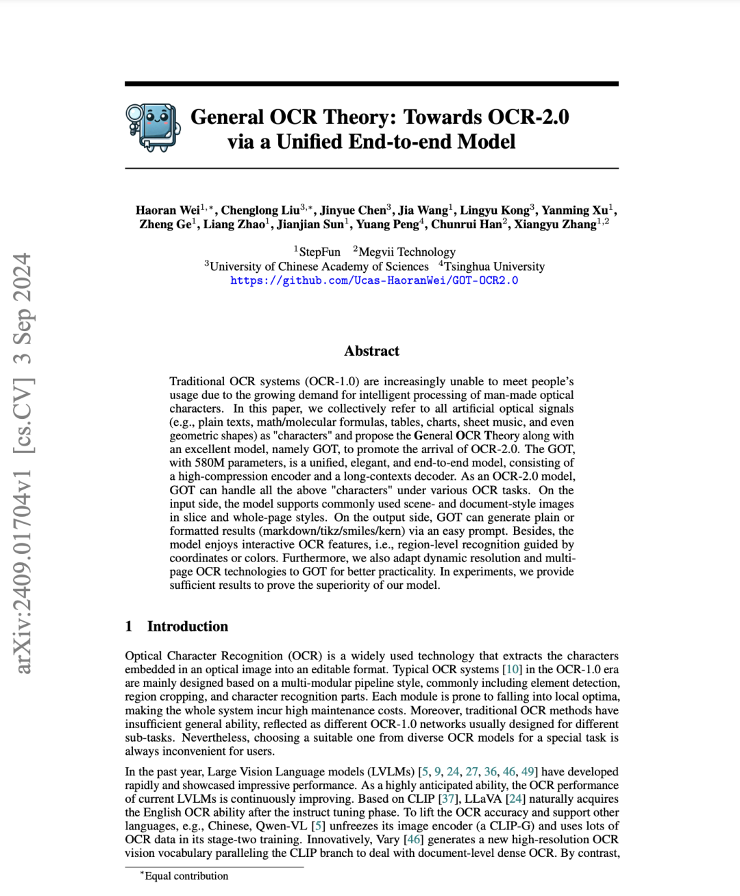 一个端到端的 OCR 模型,炸裂开源!