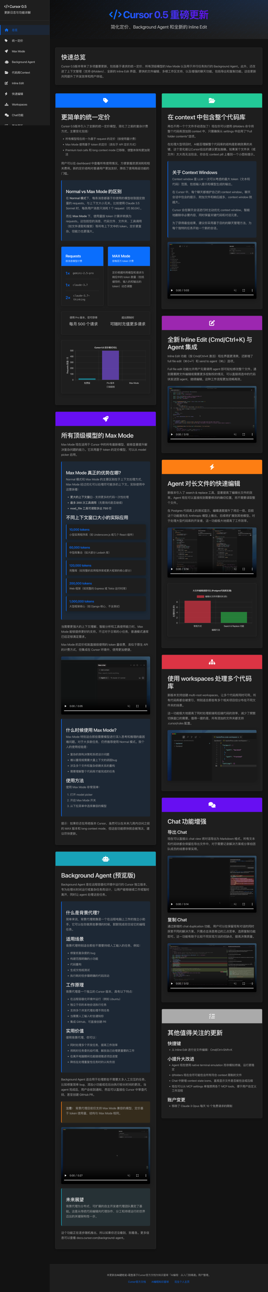 Cursor0.50重磅更新，离AI原生IDE更近一步，处理复杂项目能力大幅提升