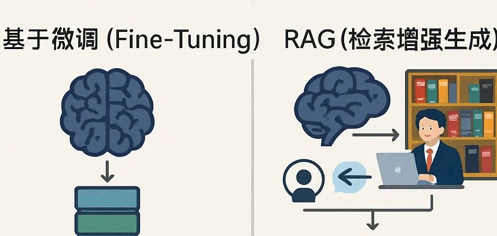 RAG与微调，大语言模型的“大脑升级”，该选哪条路？（小白科普）