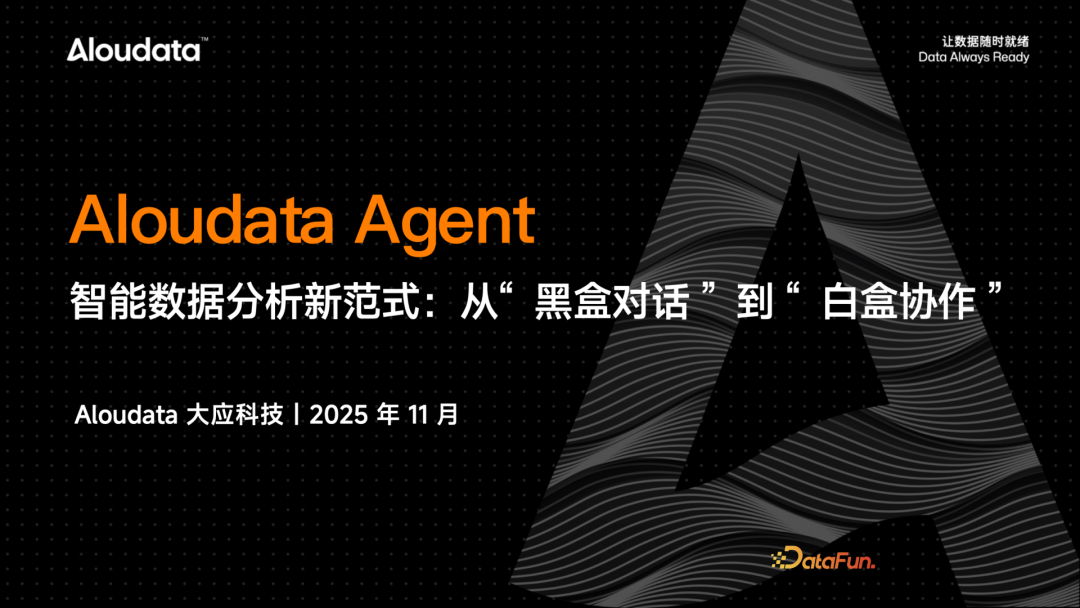 Aloudata Agent 智能数据分析新范式:从"黑盒对话"到"白盒协作"