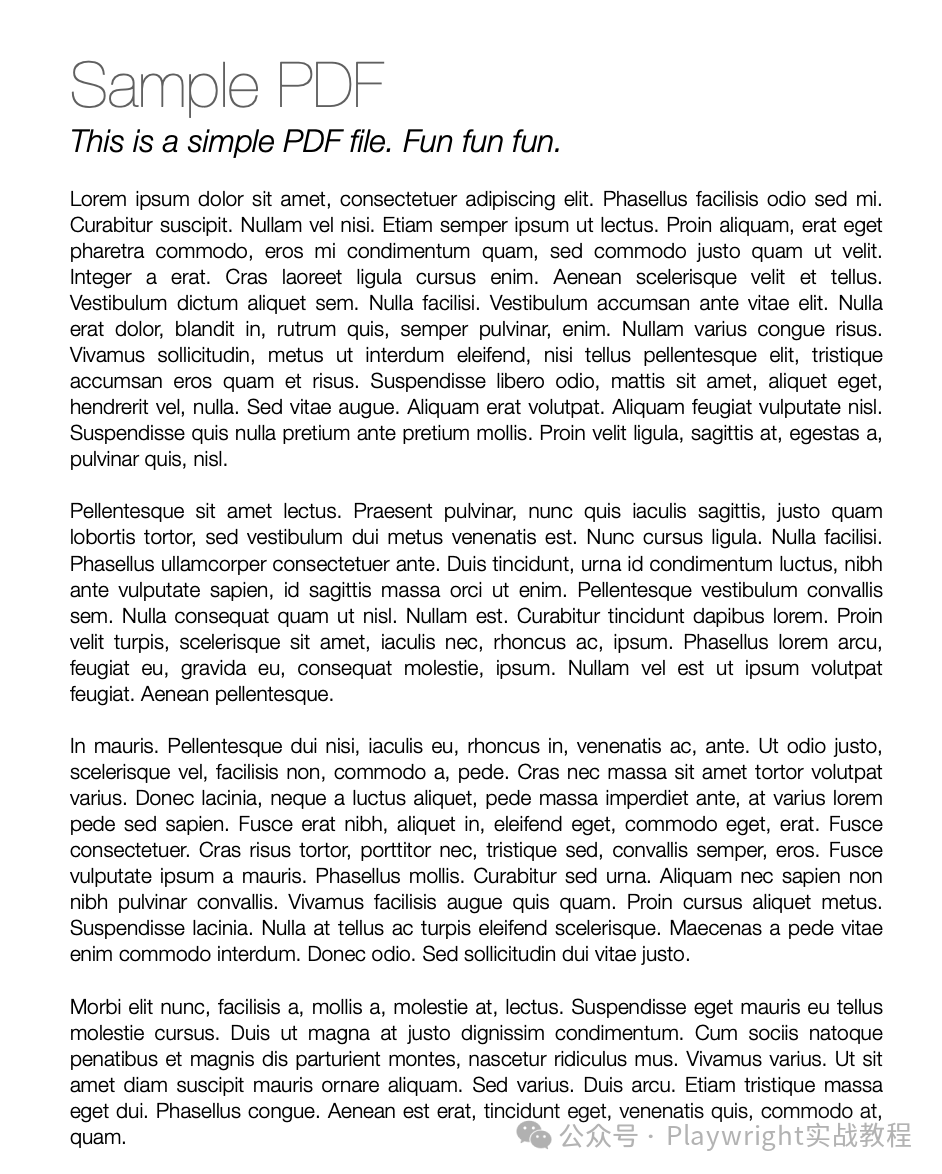 Playwright 实战：轻松掌握 PDF 内容验证