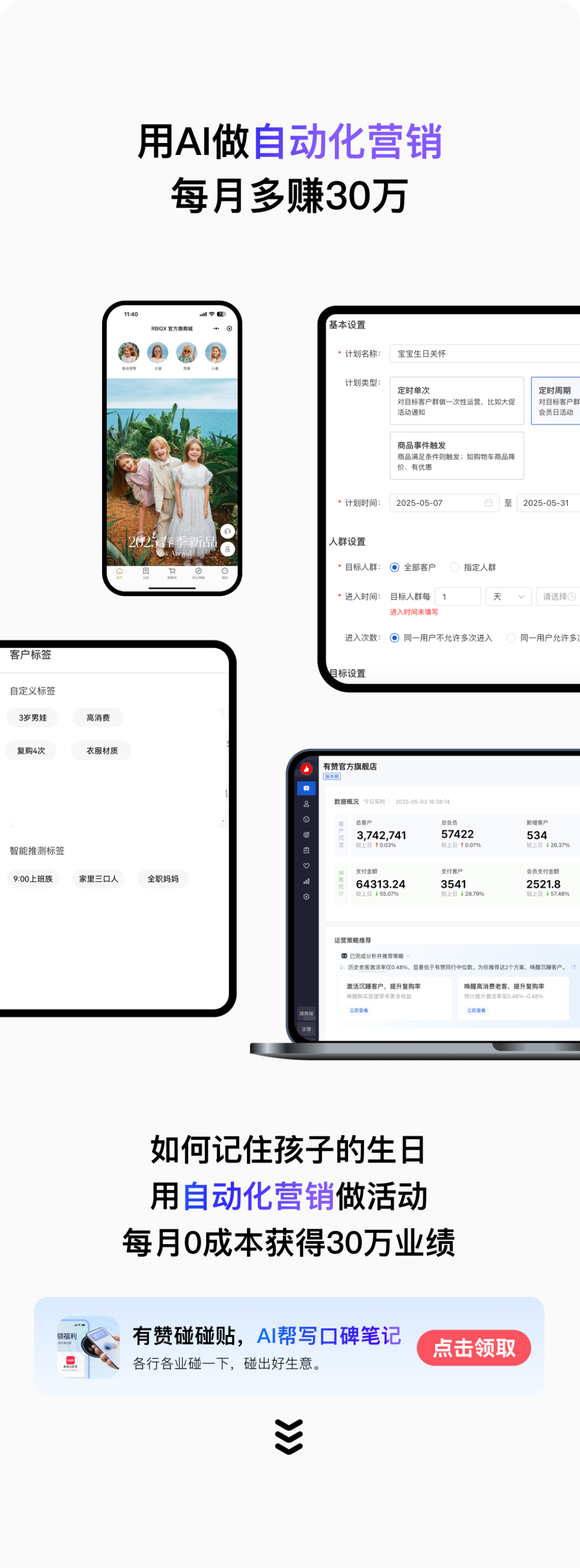 用AI做自动化生日关怀营销，这个商家每月多赚30万。-AI智能王