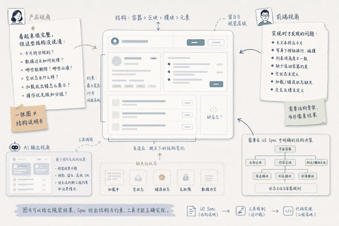 不要再直接把 UI 图转成代码了，先看这份 UI Spec 模板