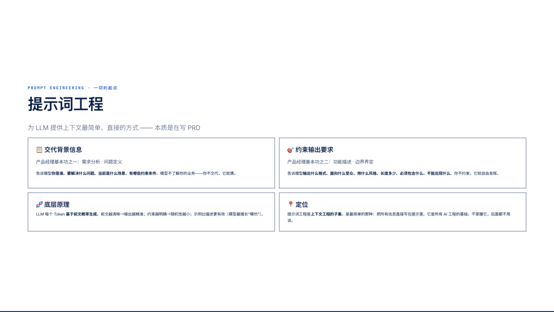 写给产品经理的"AI工程"指南：提示词工程、上下文工程、Harness 工程到底是啥？