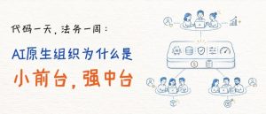 代码一天，法务一周：AI原生组织为什么是「小前台，强中台」？-AI智能王