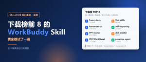 下载榜前 8 的 WorkBuddy Skill，我全都试了一遍-AI智能王