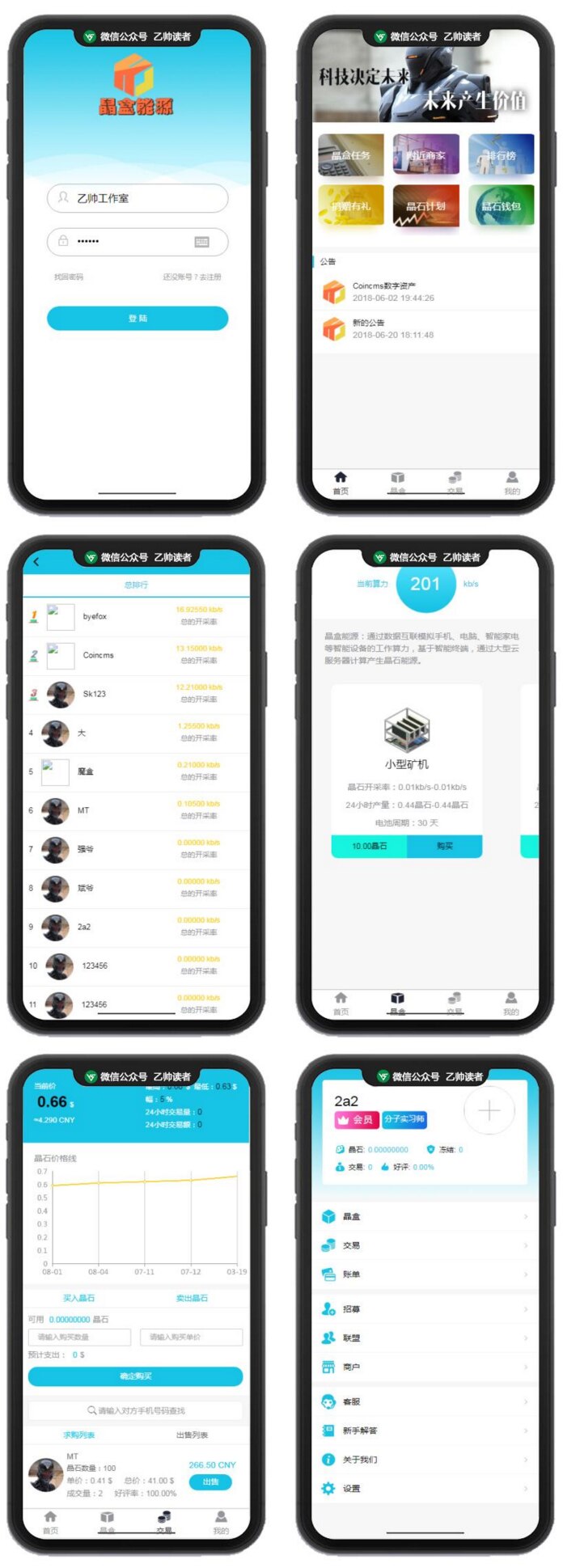 晶盒数字资产交易超级能源新应用带矿机市场区块源码系统Thinkphp运营级-查尔斯资源库